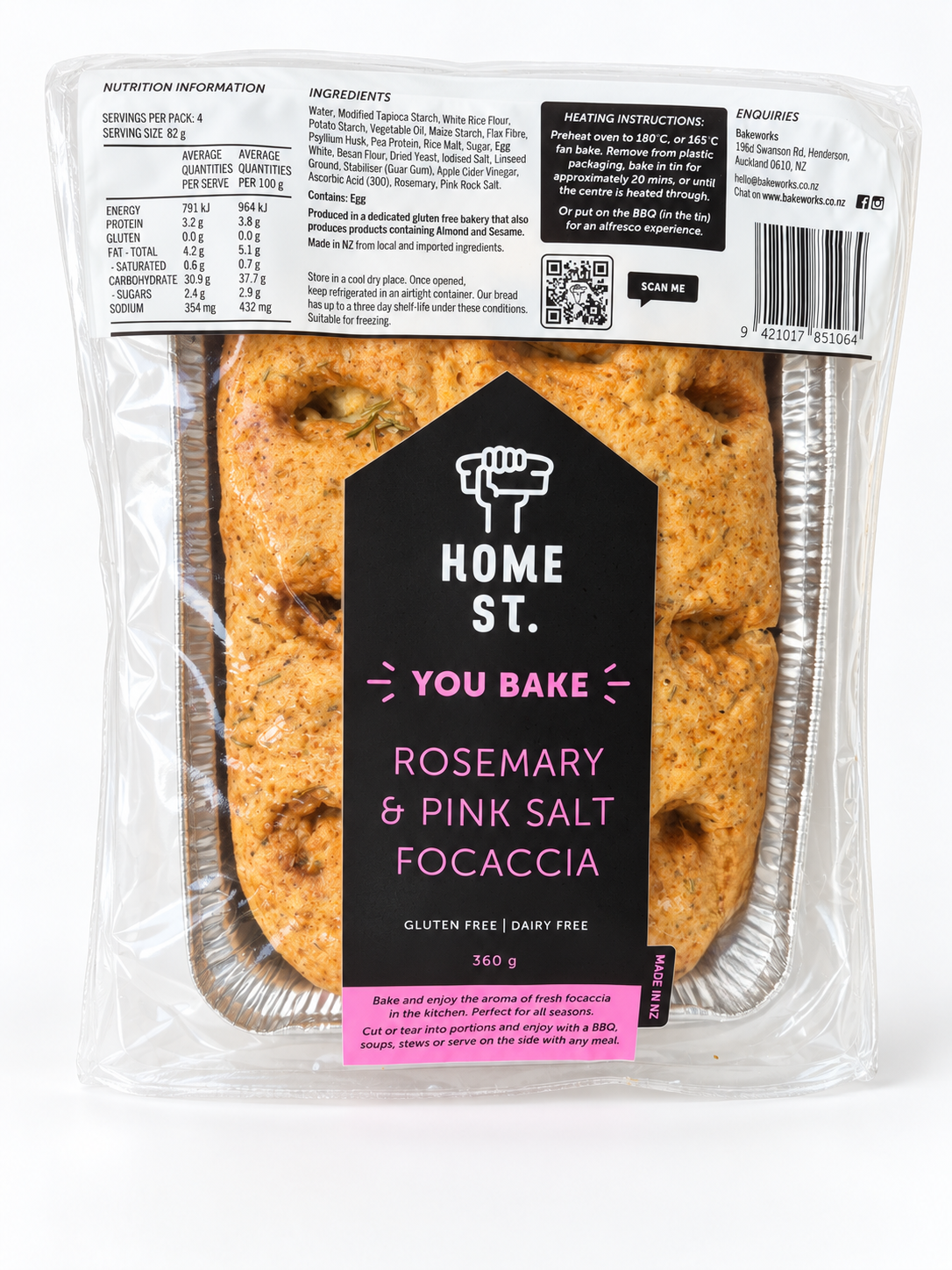 YOU BAKE Rosemary & Pink Salt Focaccia