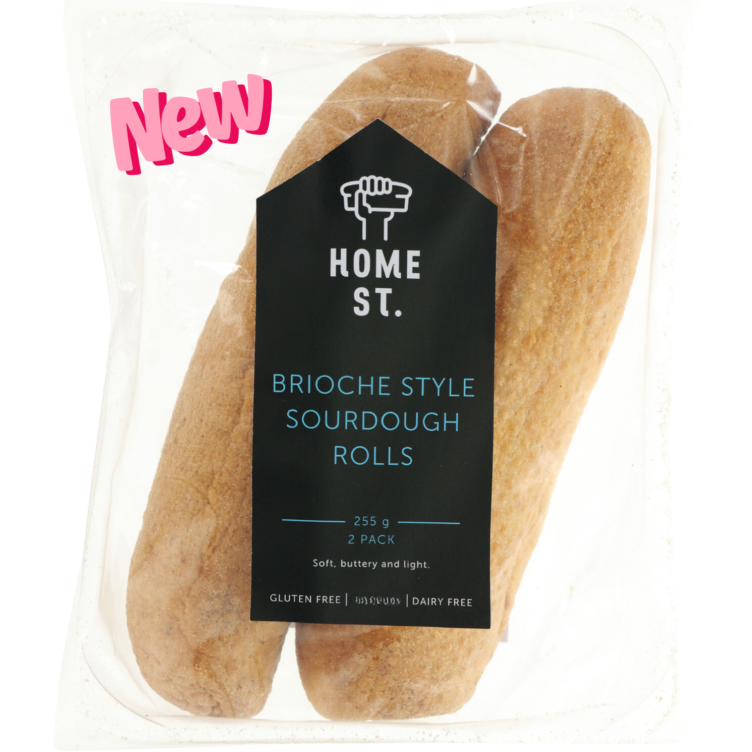 Home St. Brioche Style Sourdough Rolls 2 pack 255g