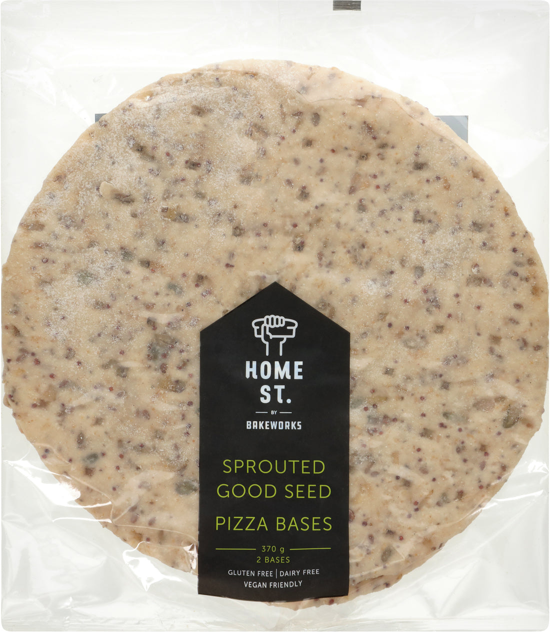 Home St. Sprouted Pizza Base 10&quot; - 2 pack 370g