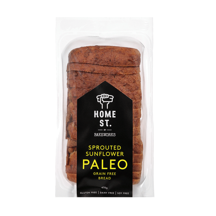 Home St. Sprouted Sunflower Paleo Bread