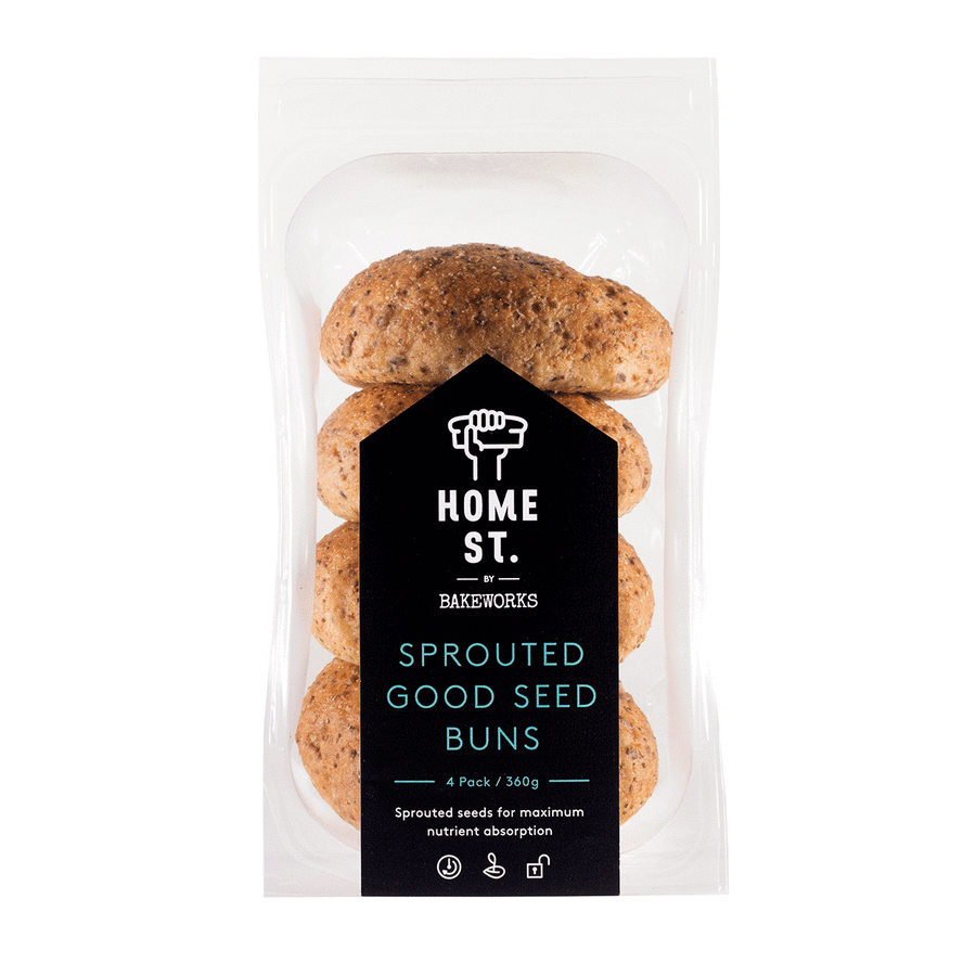 Home St. Sprouted Good Seed Buns 4 pack
